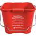  San Jamar KPP196RD 6 Qt Red Suds Pail