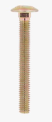 M10 - 1.5 X 100MM ISO 8678 SHORT SQUARE NECK ROUND HEAD BOLT 8.8 ZINC YELLOW