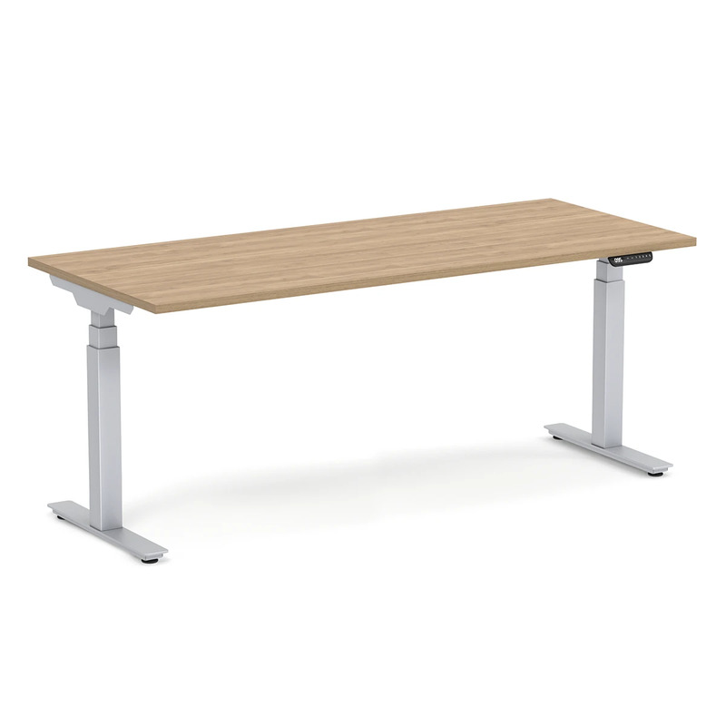 Enhance Electric Height-Adjustable Desk 30" X 72" - Aspen with Silver Base