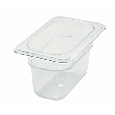 Winco SP7904 4" Polyware 1/6 Size Food Pan