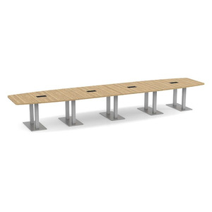 18ft Boat Shape, Palmer base Conference Table: ASPEN