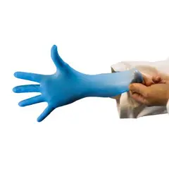 93898  NITRILE EXAM GLOVE, LARGE, 4.5 MIL, BLUE, ROBUST, POWDER FREE, 100/BX 10 BX/CS