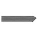 PBTC71L 71" CORNER TRAN TOP LEFT- NEWPORT GRAY