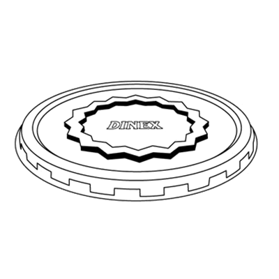 Dinex Tropez Disposable Lids for 5oz Cup & Bowl