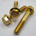 M16 - 2 X 100MM EN 1665 HEAVY HEX FLANGE SCREW 10.9 ZINC YELLOW