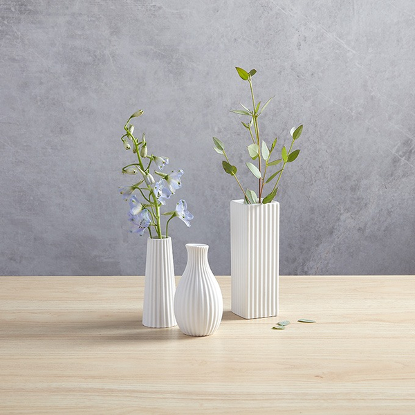 Ceramic Fluted Vases
