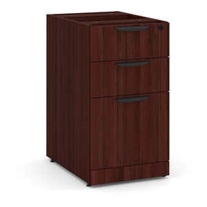  PL166 BOX/BOX/FILE PEDESTAL- Mahogany