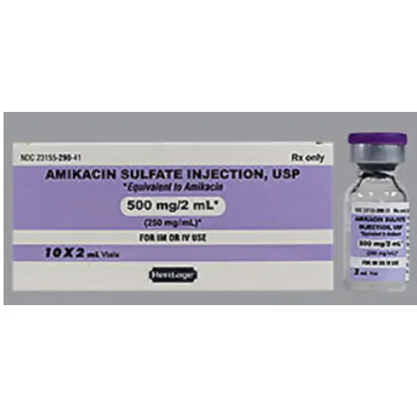 Amikacin 500mg 2mL/10 VL NDC 23155029041
