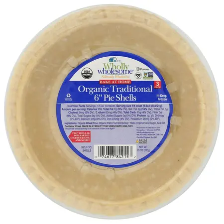 6" PIE SHELL TRADITIONAL OG VEGAN | 6/3 10 OZ