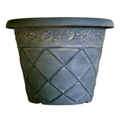 TVI Lattice Round Planter 18"