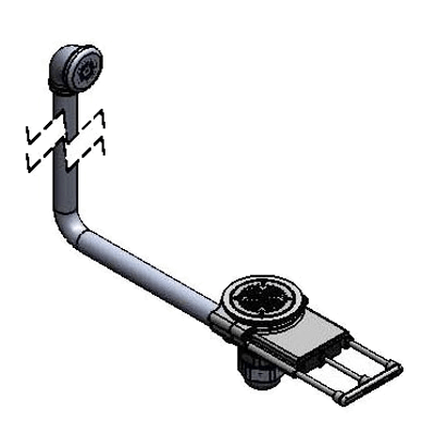 T&S Brass B-3990-01-3X Modular Waste Drain Valve with Pull Handle