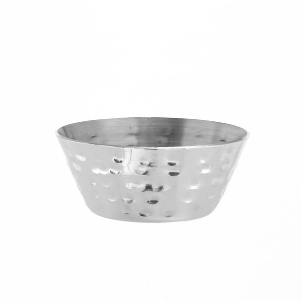 Round Hammered Stainless Steel Sauce Cups