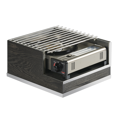 Cal-Mil 3816-87 12"W x 14"D x 7-1/2"H Cinderwood Butane Stove Frame Only