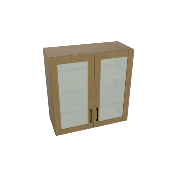 Artesia Glass Door Wall Cabinet Kit - 24”x 30” X 13”