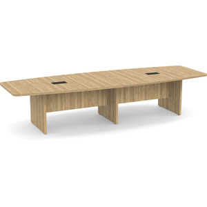 CLABS4238N - 12 ft. Classic Boat Shape Conference Table with Panel Base