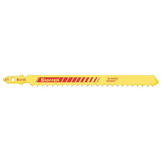 STARRETT BU46 4'' x 3/8 x .050 x 6T, Bi-Metal, 5 Pack