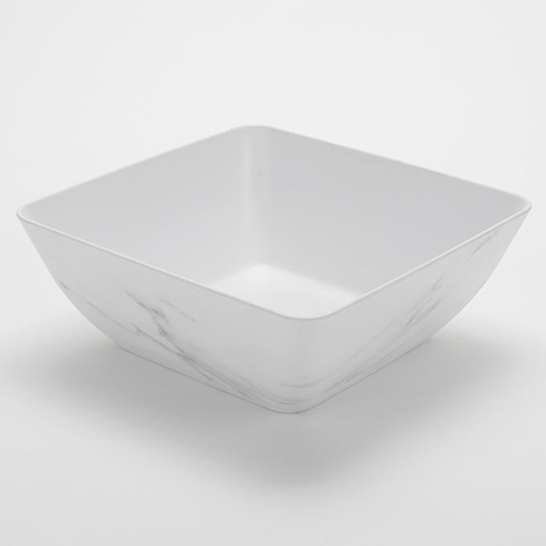 White Marble Melamine Bowls