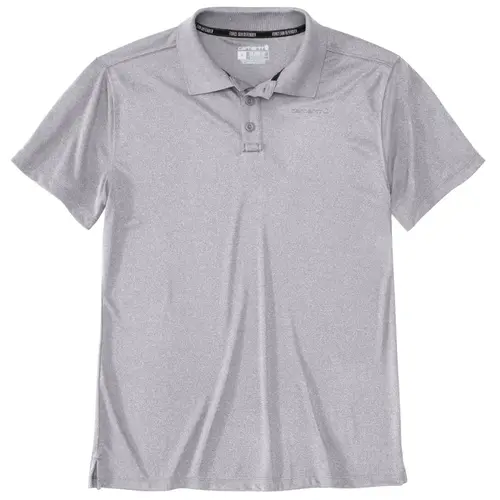 CARHARTT 106901 - Force Sun Defender Relaxed Fit Lightweight Short Sleeve Polo - Steel Heather