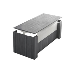 PLTHATEP30MOD72  Deluxe Electric Height Adjustable Laminate Desk 72" - NEWPORT GRAY AND SILVER