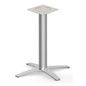 PLTXB2328BRU- 4-Prong 28.5"H Brushed Metal Base (for 24" tops)