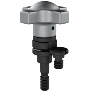 Captive Locating Screws with Swivel-Washer Hand Knob
