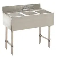 Advance Tabco CRB-33C Underbar Basics Sink Unit 3-Compartment