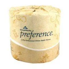 18280/01 GEORGIA PACIFIC TOILET TISSUE, 2 PLY, 4.0 X 4.0, 550 SHEETS/ROLL, 80 ROLLS/CASE