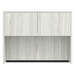 PL125 47" HUTCH WITH DOORS- SILVER BIRCH