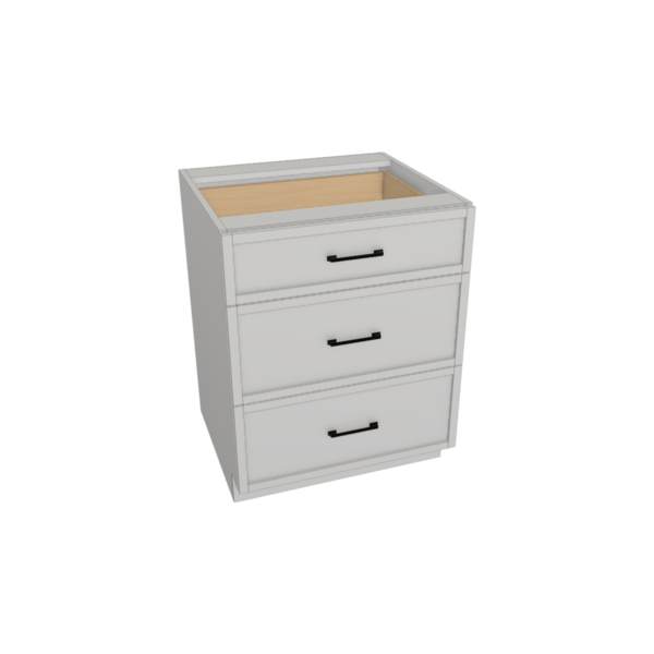 Fresno Pure White Box  Drawer Base Kit - 27” X 34 1/2”H X 24”D
