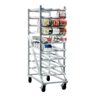 New Age 1256CK Can Storage Rack Mobile Design with Casters