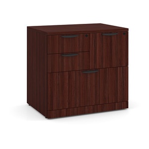 PL114 30"W LATERAL BBF COMBO-MAHOGANY
