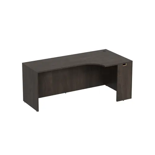 71" RIGHT PORKCHOP CREDENZA SHELL BRINDLE
