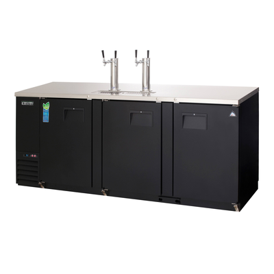 Everest EBD4 Draft Beer Dispenser 2 Tower 4 Taps, 115v, NSF - 32 cu. ft.