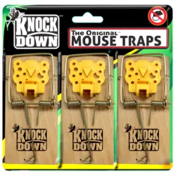 Kuus Mouse Trap With Plastic Cheese Pedal 3 Pack