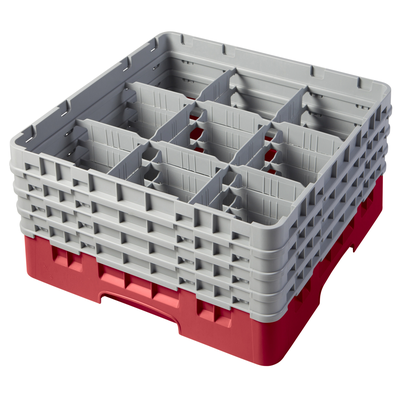 Cambro 9S800163 Camrack Glass Rack with 4 Extenders