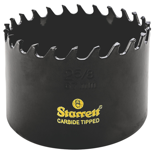 STARRETT CT258 2-5/8'' (67mm) Triple Chip Tungsten Carbide Hole Saw