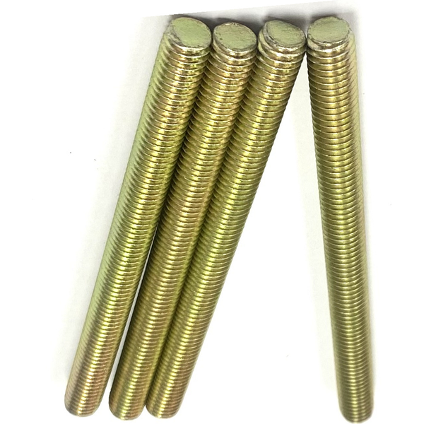 1 3/4" - 12 X 36" FULLY THREADED STRAIGHT ROD SAE J429 GR 8 ZINC TRIVALENT YELLOW