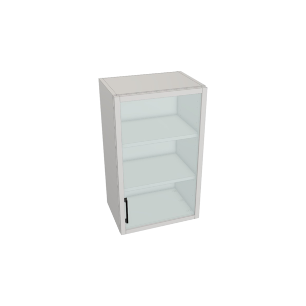 Fresno Pure White Box  Glass Door Wall Cabinet Kit - 18”x 30” X 13”