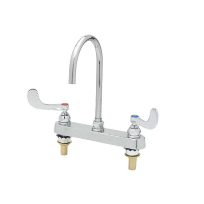 T&S Brass B-1142-QT5XPF15 Workboard Mixing Faucet Deck Mount