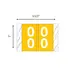 Original COL'R'TAB® Double Digit Numeric 11190 Label Rolls