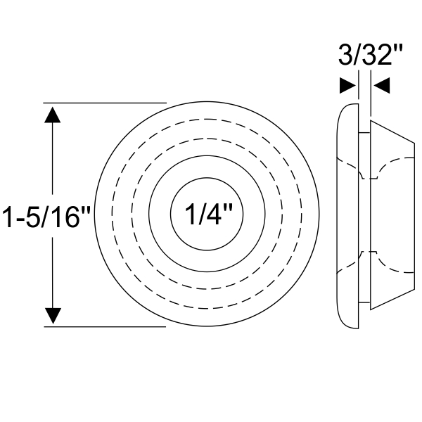 Steele Rubber Products Quarter Window Lift Grommet Steele Rubber