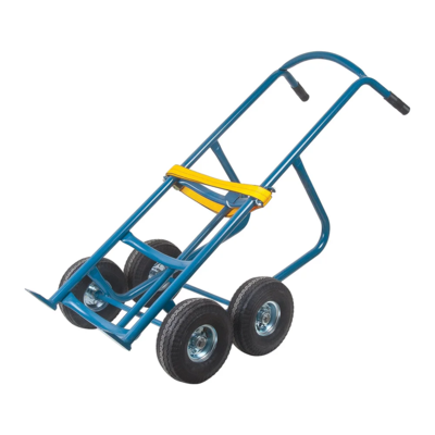Drum Truck - Dual Handle - 25 to 55 Gallon - 1200 lb Capacity - Pneumatic Wheels