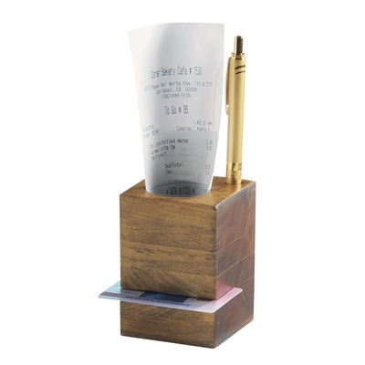 Cal-Mil 3734-99 2-3/4"W x 2-3/4"D x 4"H Madera Restaurant Cardholder