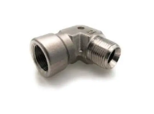 90 deg Street Elbow, 1 in MNPT x 1 in FNPT, Stainless Steel