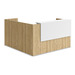 CLALD1056NAPNWHT, 73"x72" L Shape Reception Station with Deluxe Transaction Top - Aspen