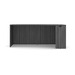 PL177R 71" RIGHT BOWFRONT PORKCHOP- COASTAL GRAY