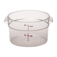Cambro RFSCW2135 Camwear 2 qt. Round Food Storage Containers