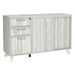 PL245 - FLEX CREDENZA W/PEDESTAL AND CABINET - Silver Birch