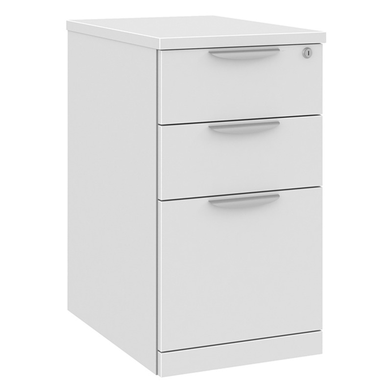PL248 MOBILE PEDESTAL BOX/BOX/FILE - White