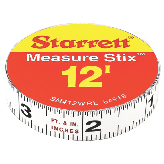 STARRETT SM412WRL 1/2 x 12ft, English (right-to-Left)